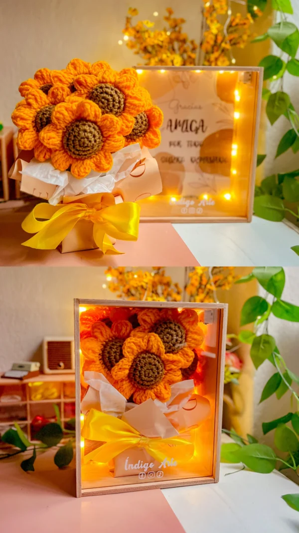 Cuadro luminoso de Girasoles